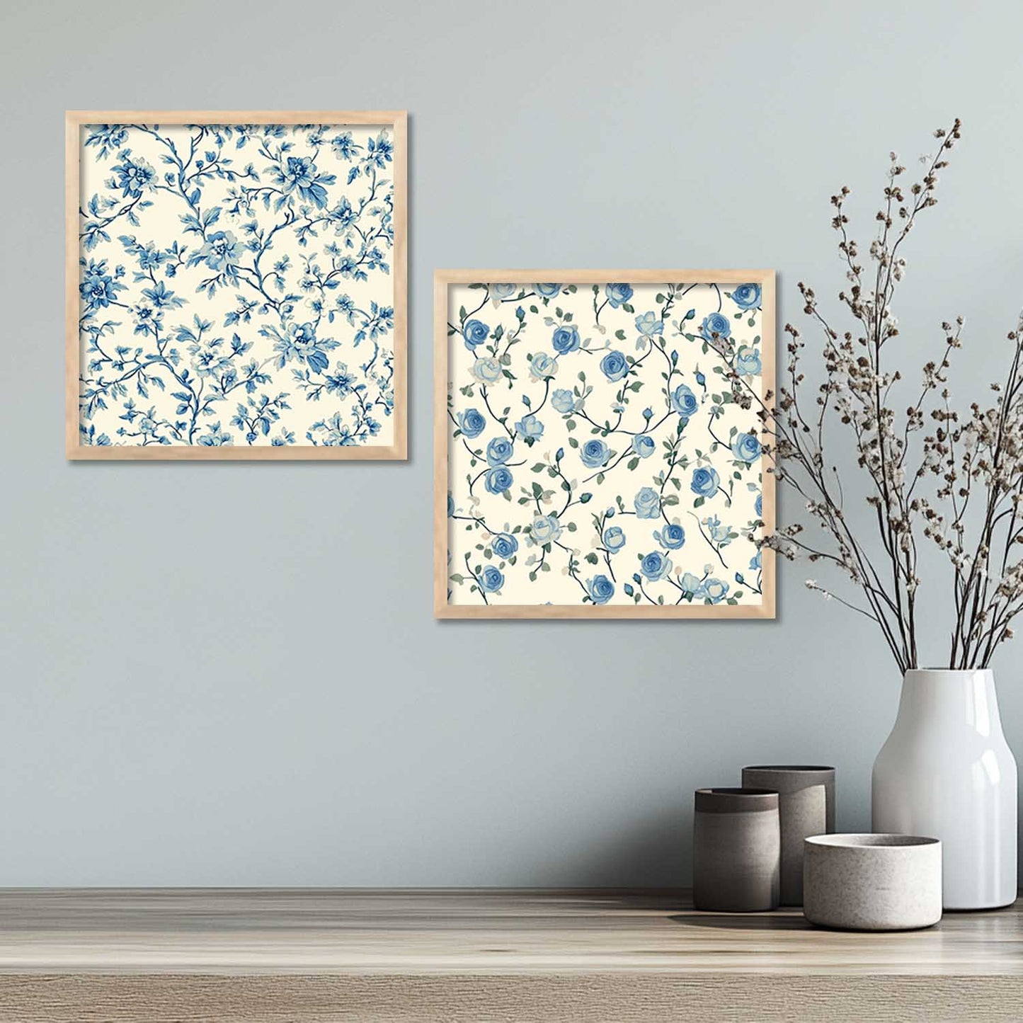 Floral Wall Art Paintings with Frame for Wall Decor