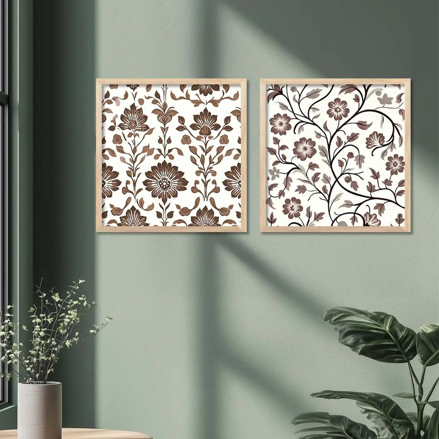 Floral Wall Art Paintings with Frame for Wall Decor