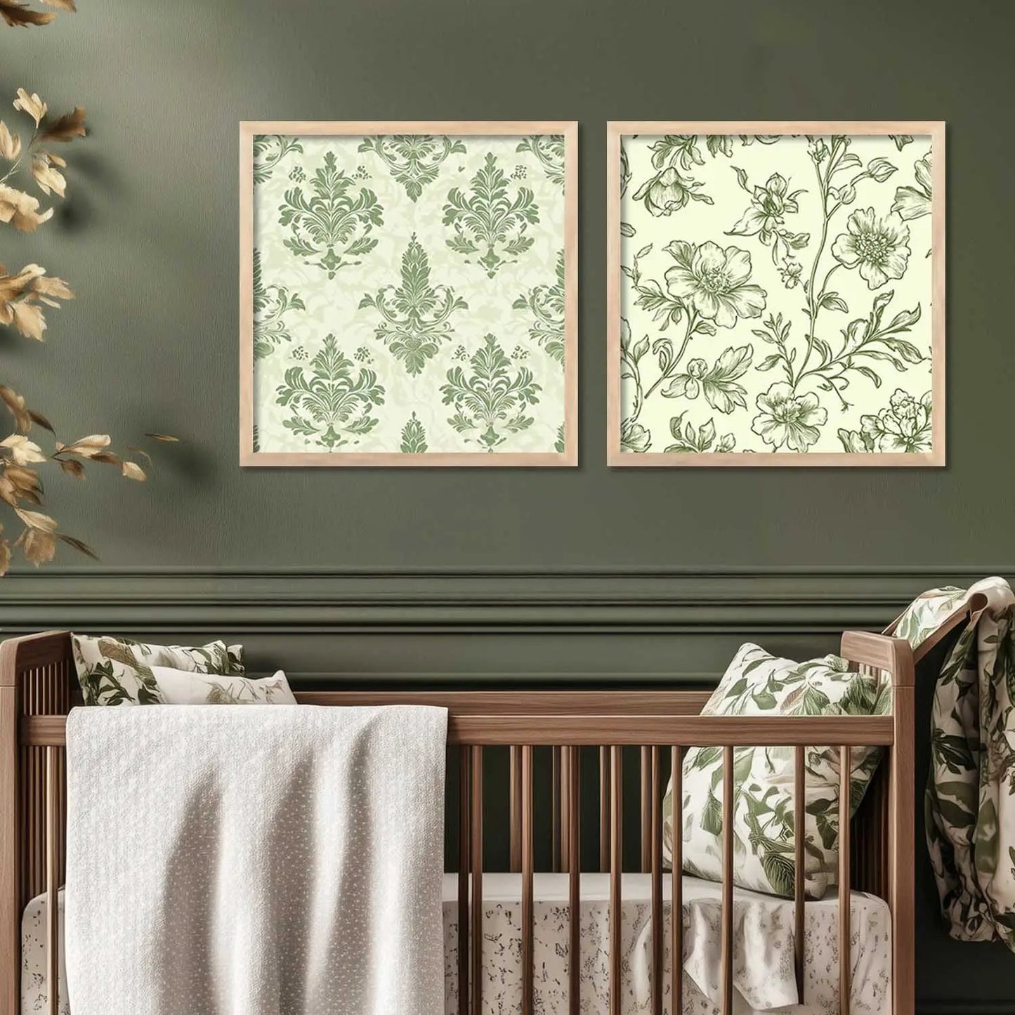 Floral Wall Art Paintings with Frame for Wall Decor