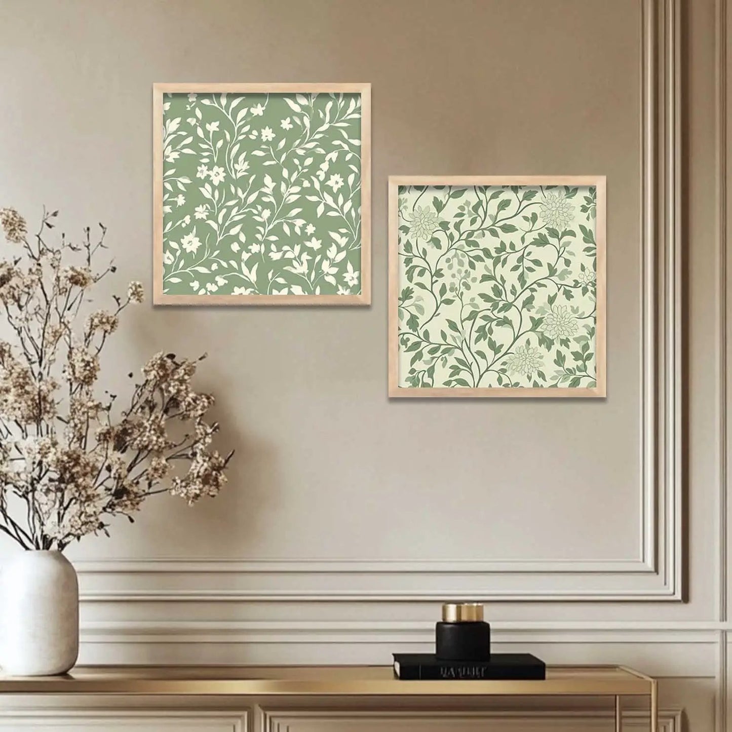 Floral Wall Art Paintings with Frame for Wall Decor