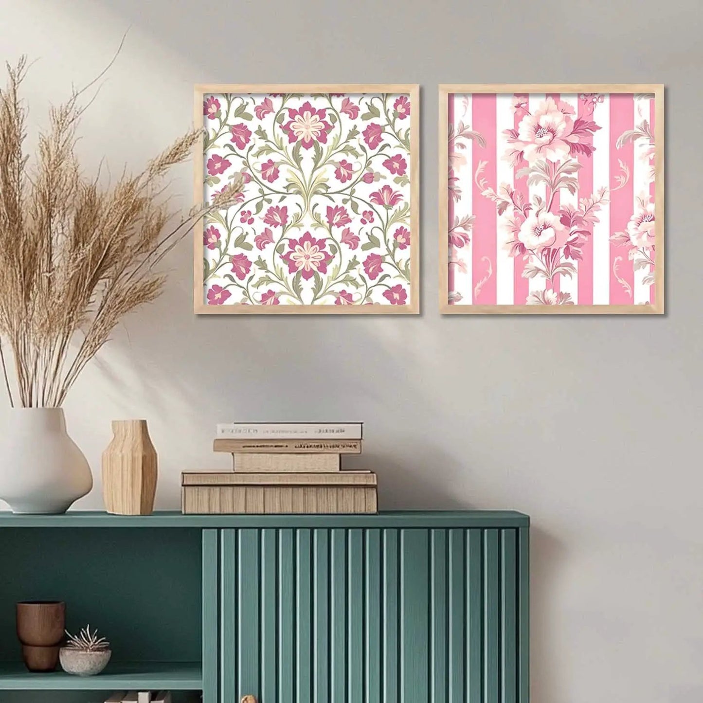 Floral Wall Art Paintings with Frame for Wall Decor