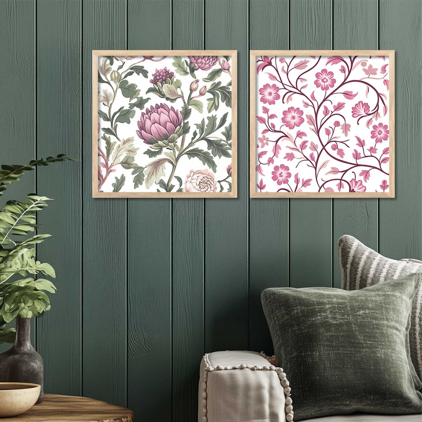 Floral Wall Art Paintings with Frame for Wall Decor