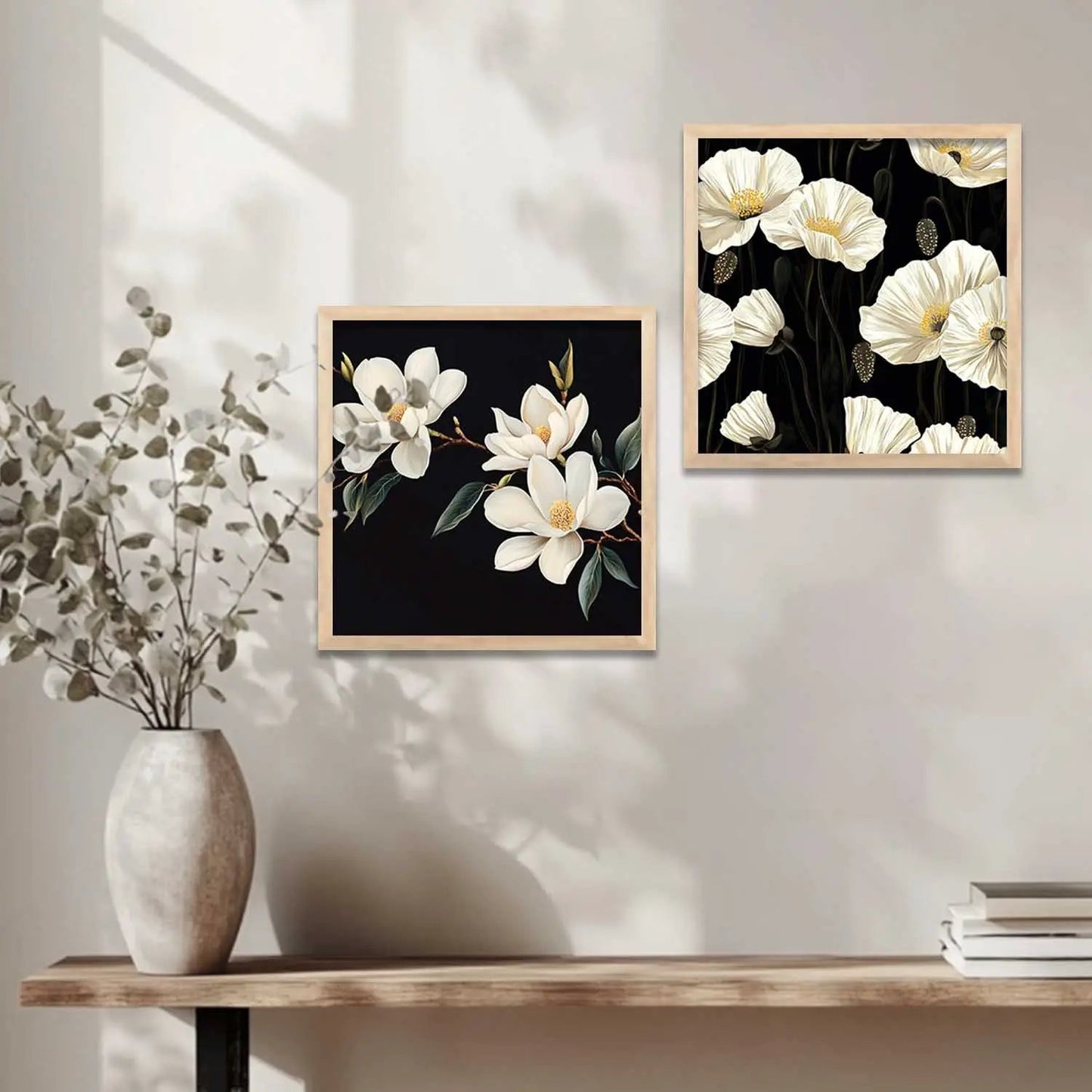 Floral Wall Art Paintings with Frame for Wall Decor