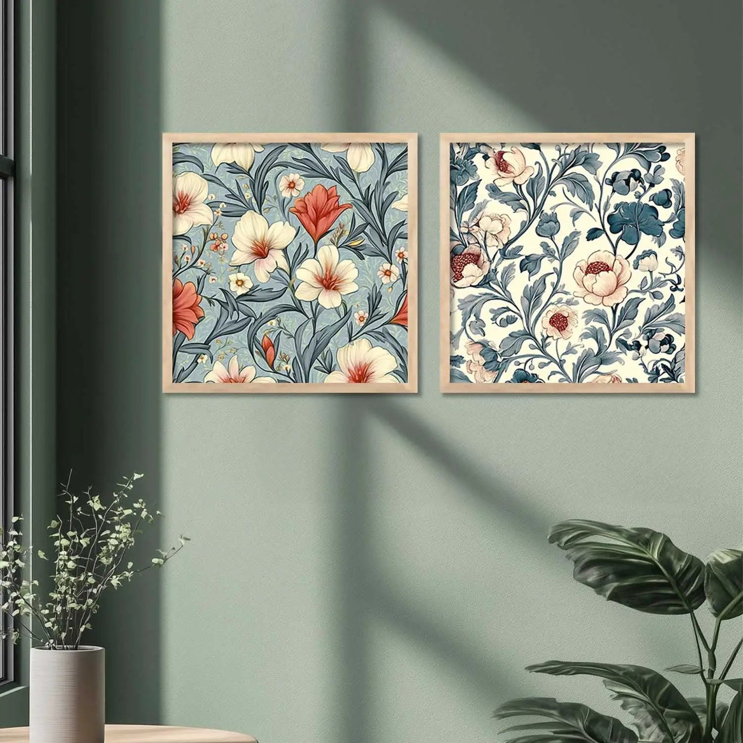 Floral Wall Art Paintings with Frame for Wall Decor