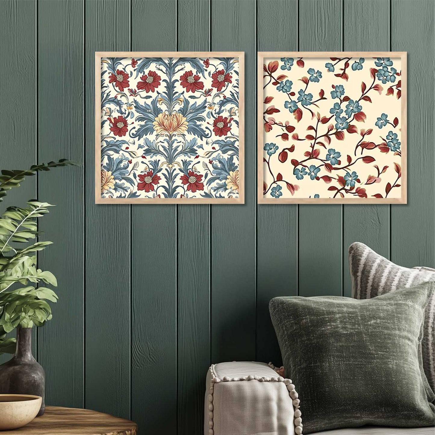 Floral Wall Art Paintings with Frame for Wall Decor