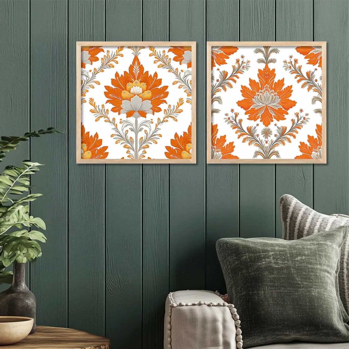 Floral Wall Art Paintings with Frame for Wall Decor