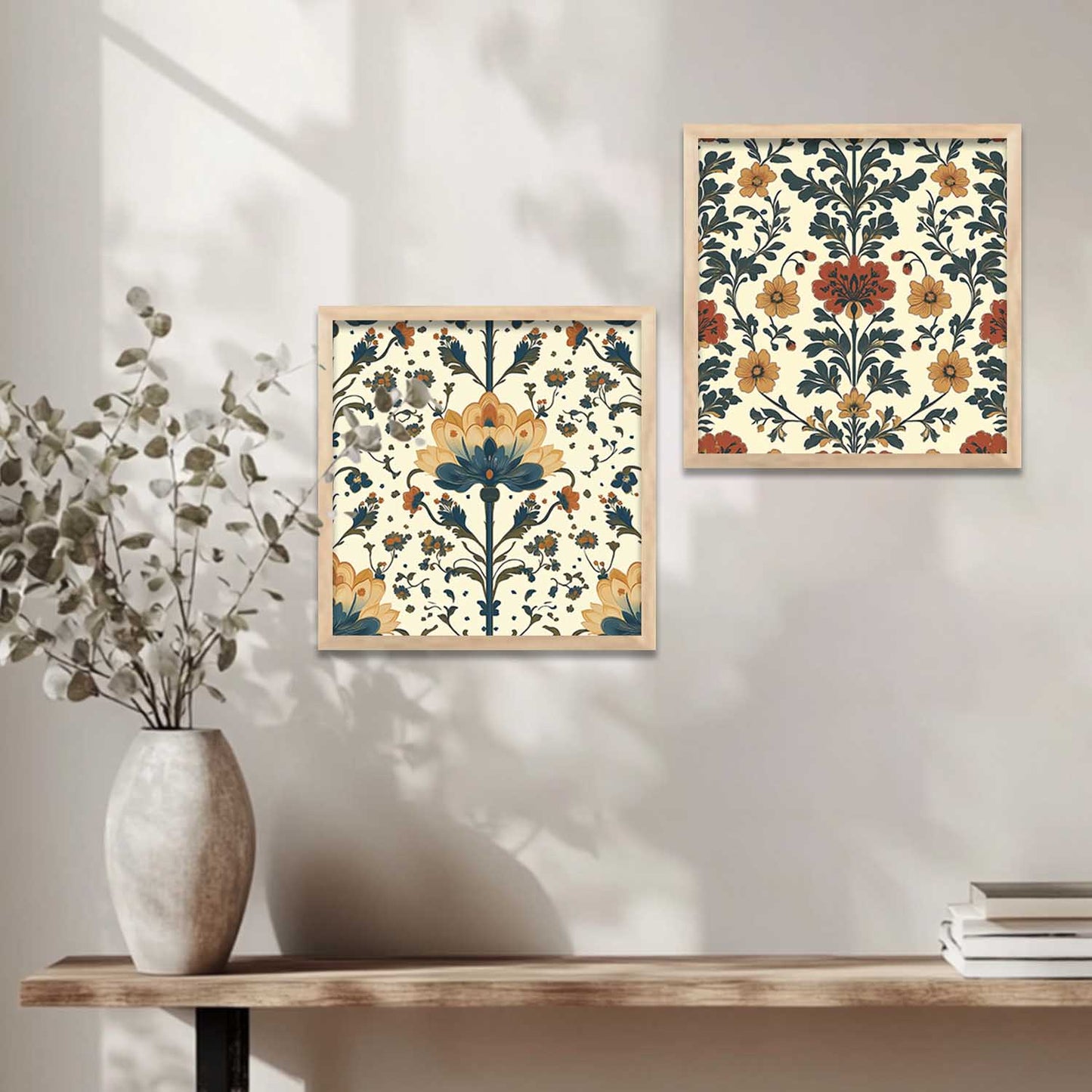 Floral Wall Art Paintings with Frame for Wall Decor
