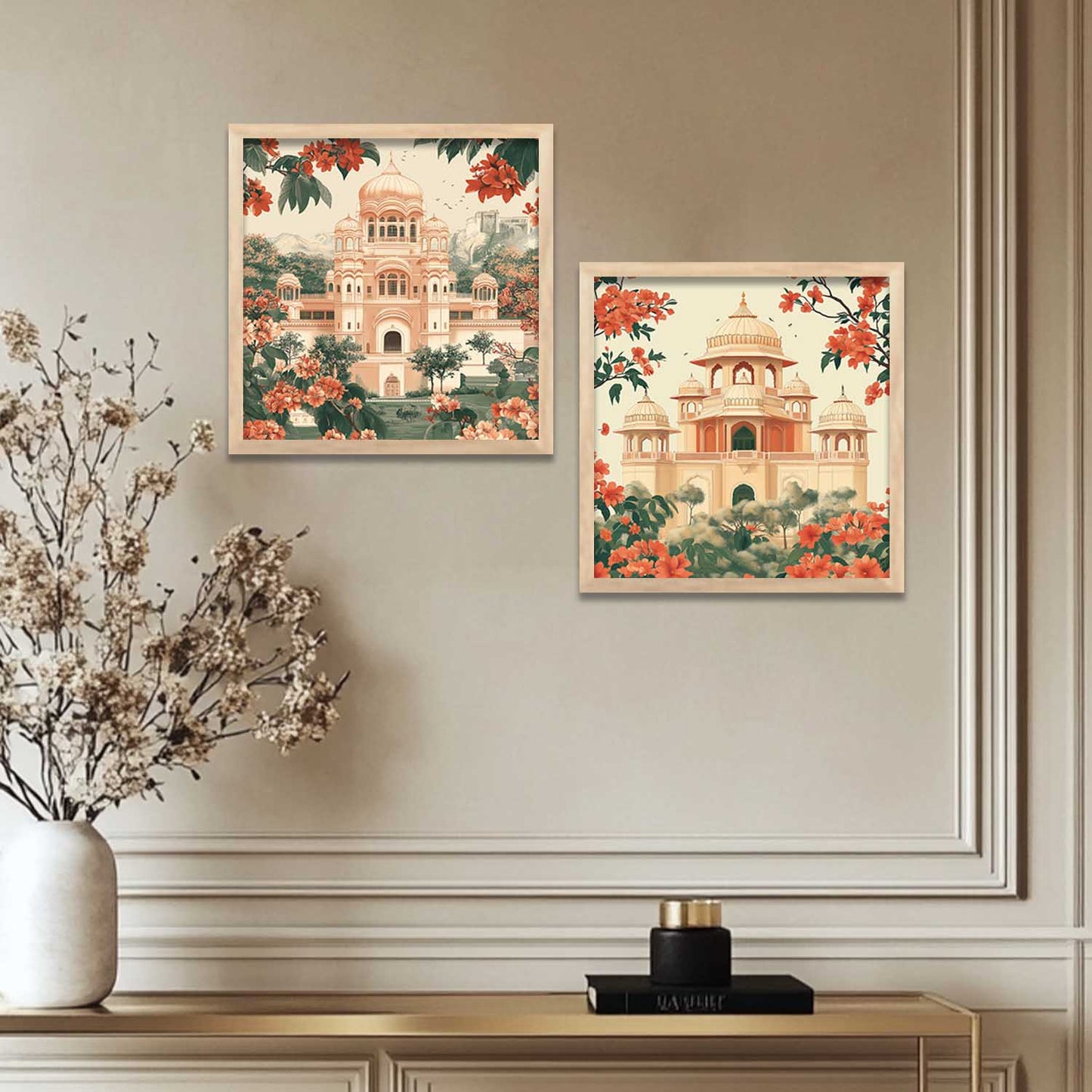 Traditional Wall Art Paintings with Frame for Wall Decor
