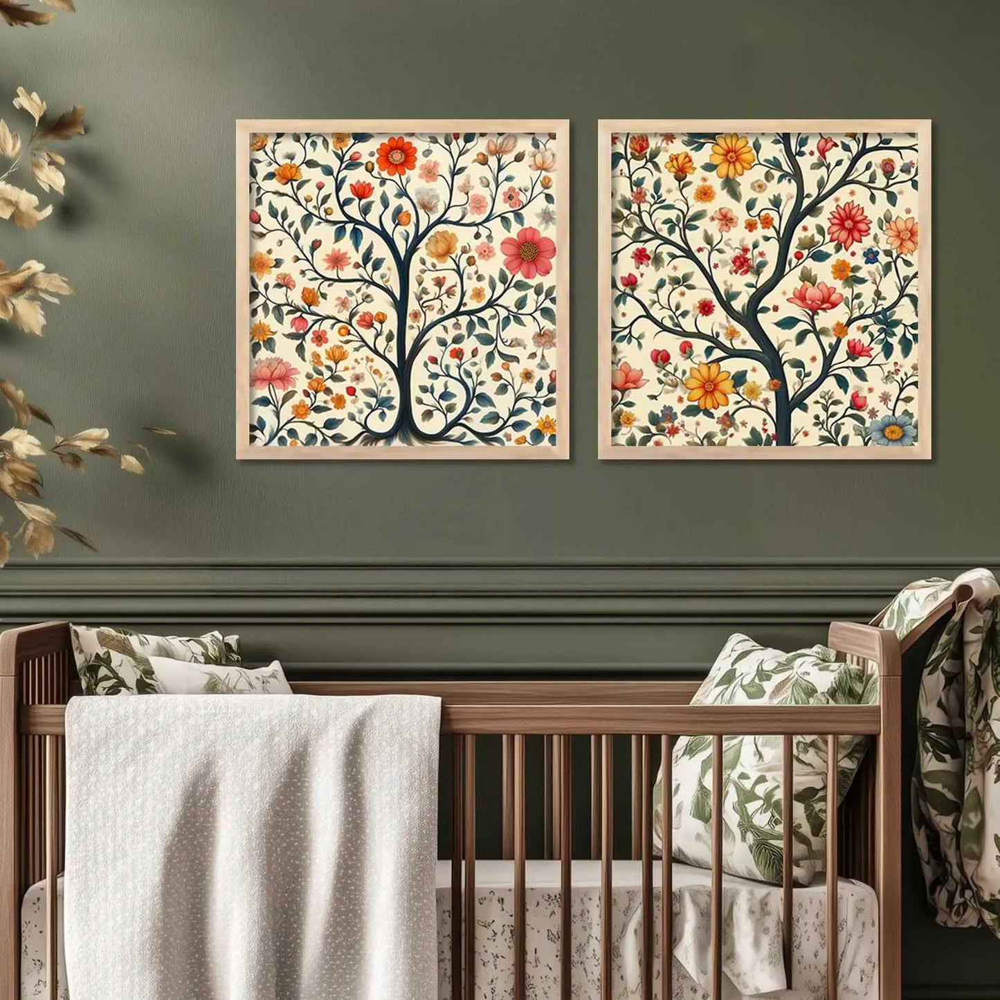 Traditional Wall Art Paintings with Frame for Wall Decor