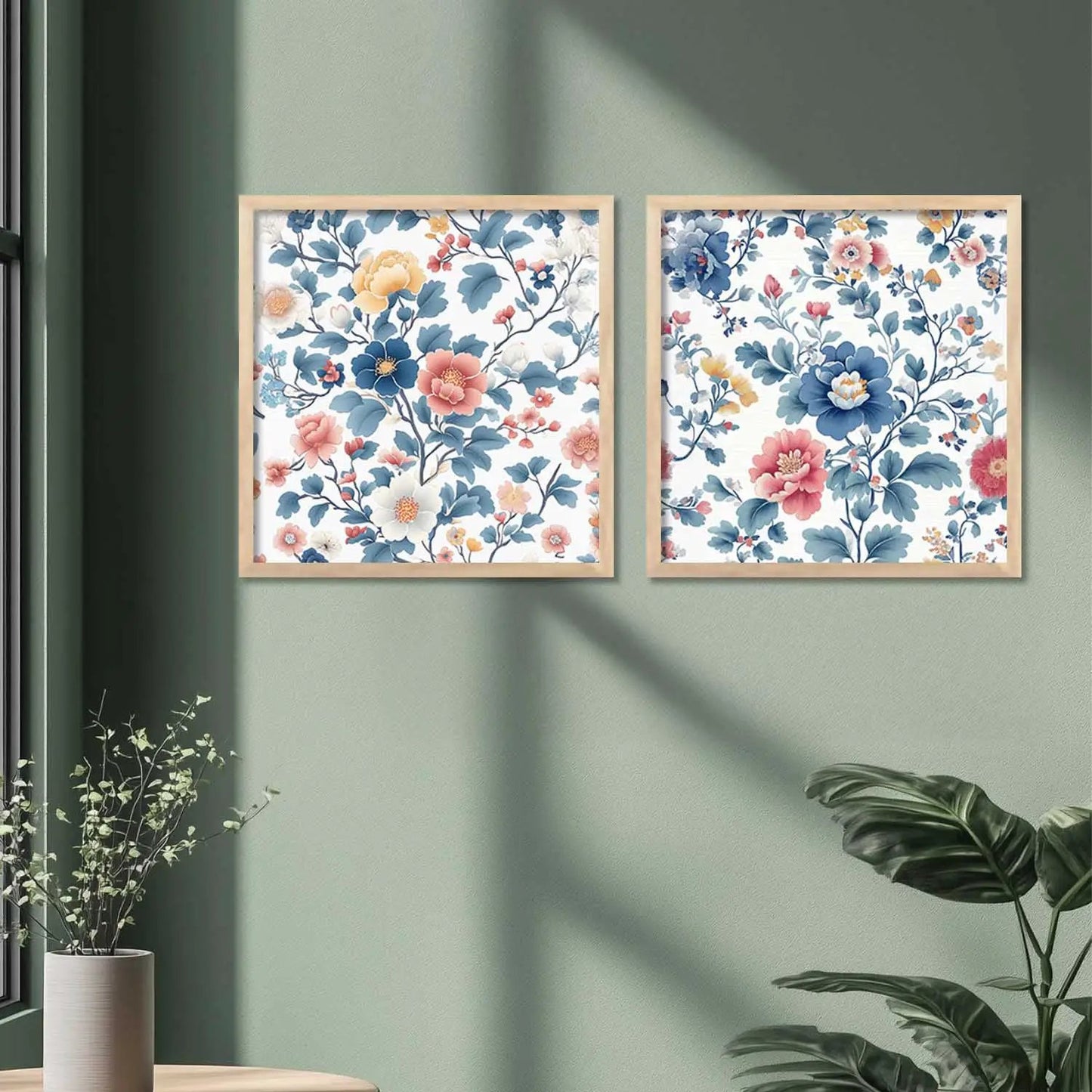 Floral Wall Art Paintings with Frame for Wall Decor