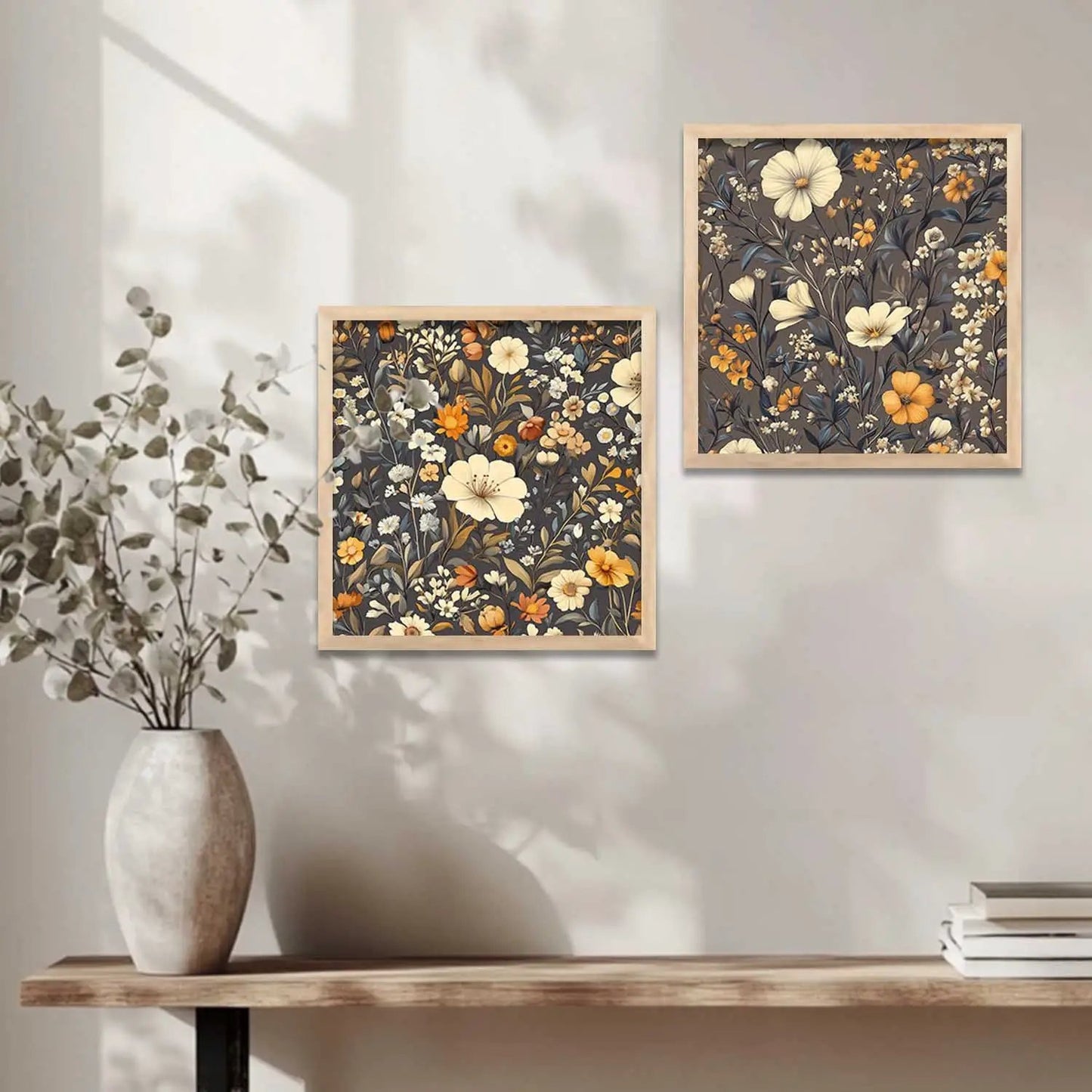 Floral Wall Art Paintings with Frame for Wall Decor