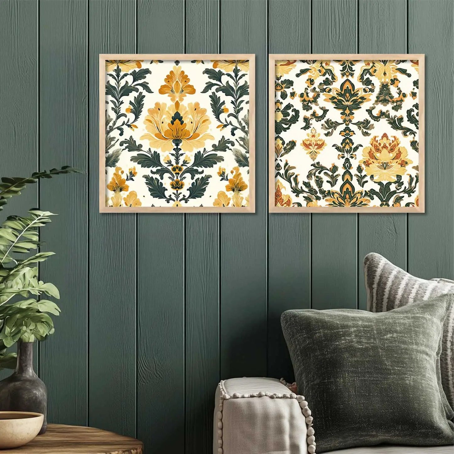 Floral Wall Art Paintings with Frame for Wall Decor