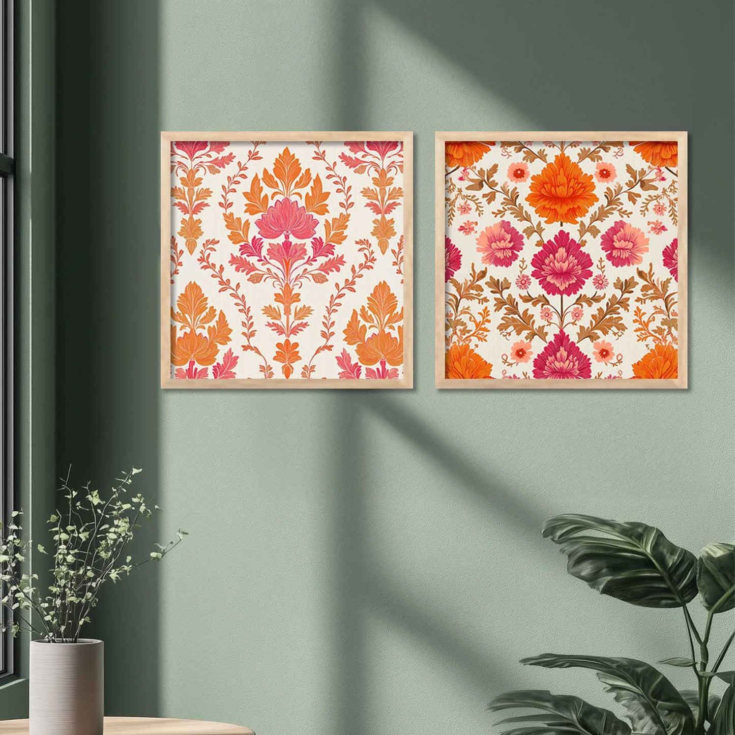 Floral Wall Art Paintings with Frame for Wall Decor