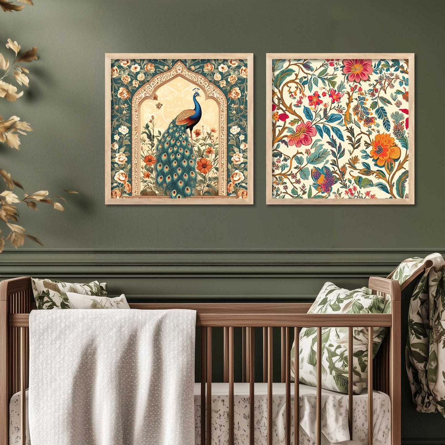 Traditional Wall Art Paintings with Frame for Wall Decor