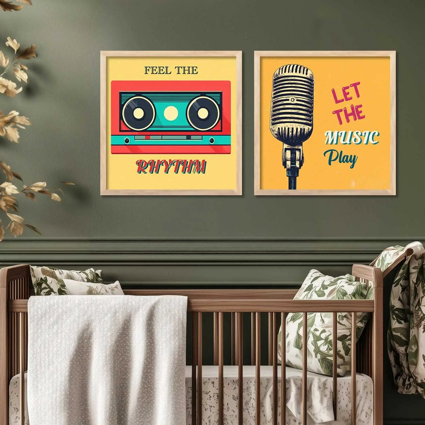 Music Wall Art Paintings with Frame for Wall Decor