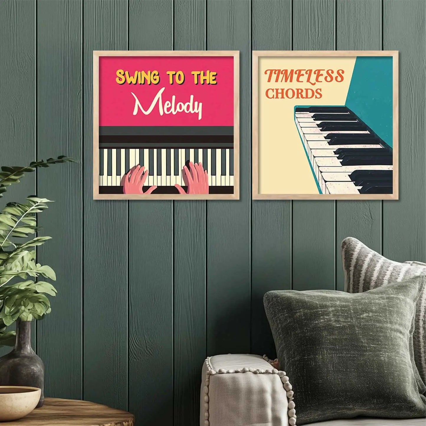Music Wall Art Paintings with Frame for Wall Decor