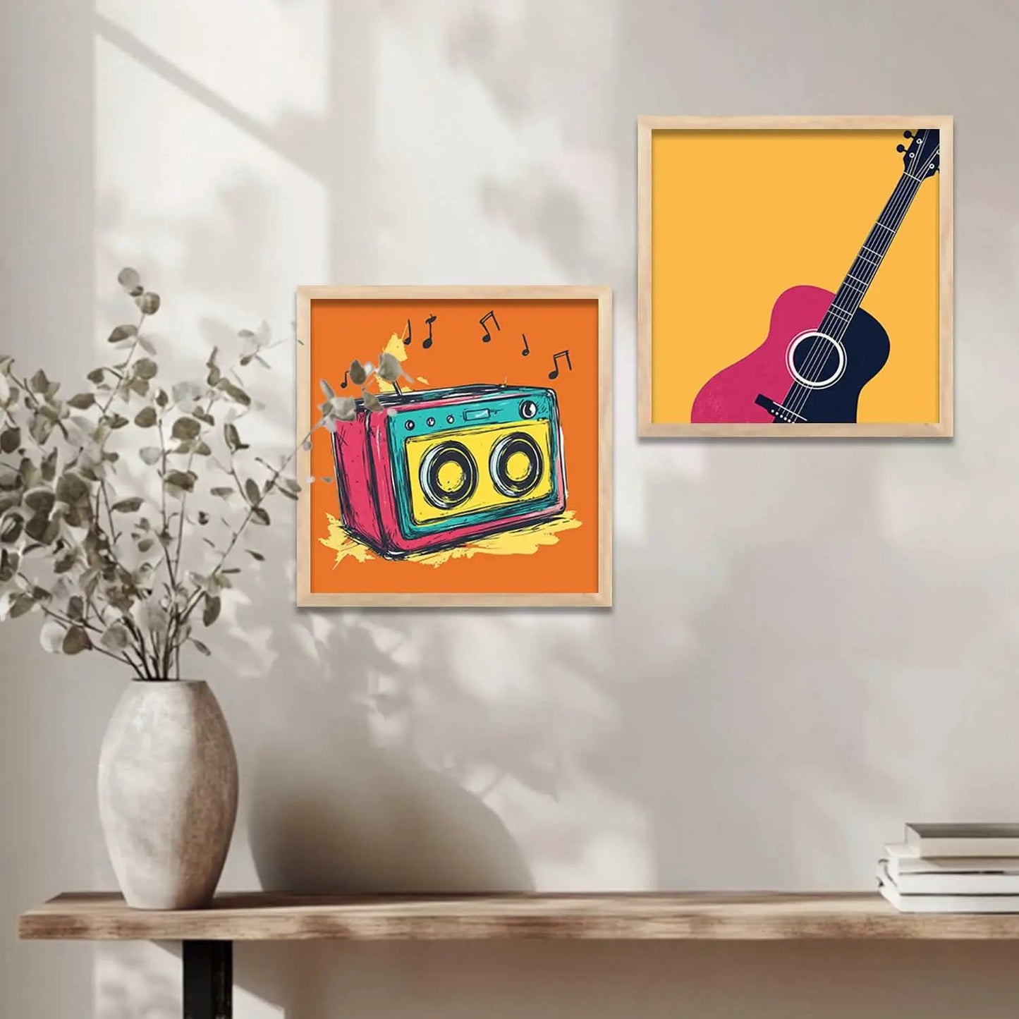 Music Wall Art Paintings with Frame for Wall Decor