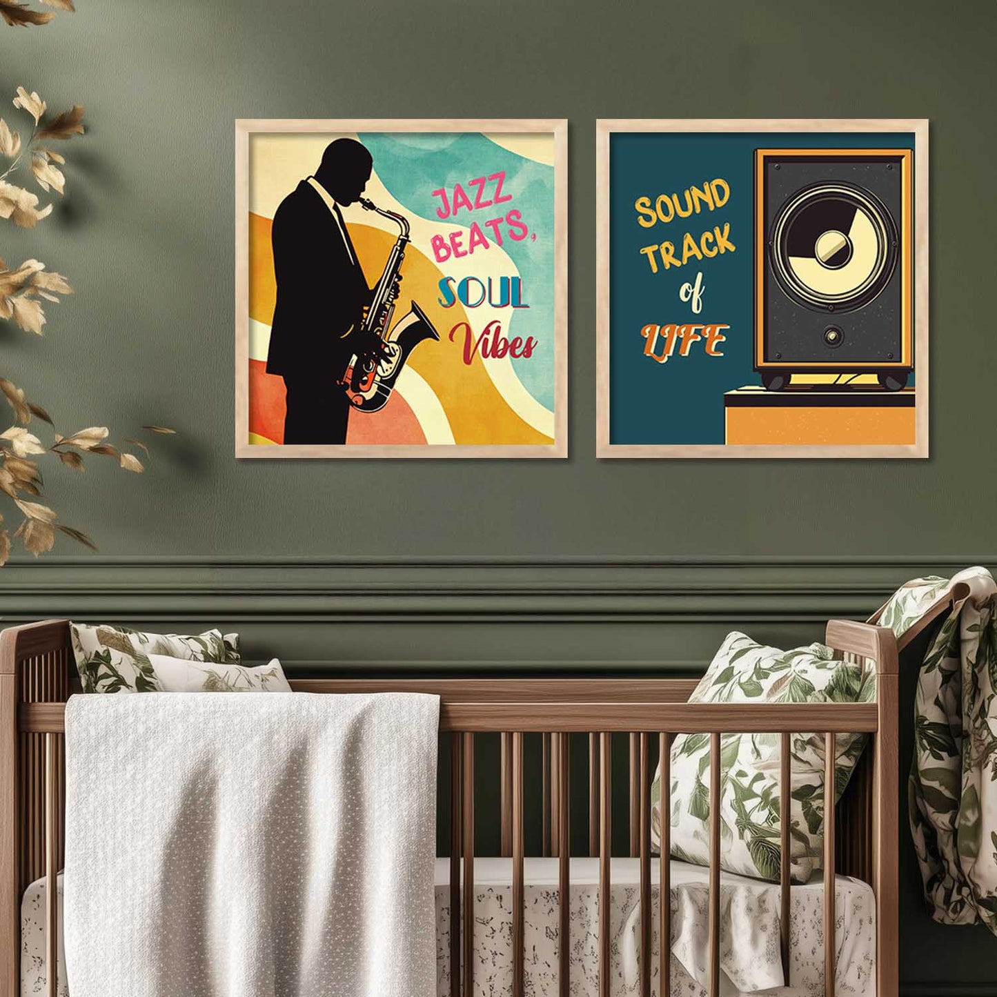 Music Wall Art Paintings with Frame for Wall Decor