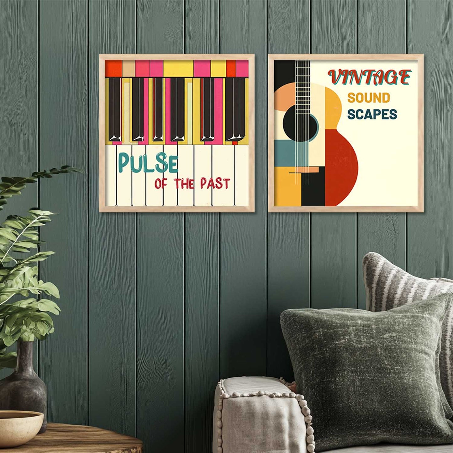 Music Wall Art Paintings with Frame for Wall Decor