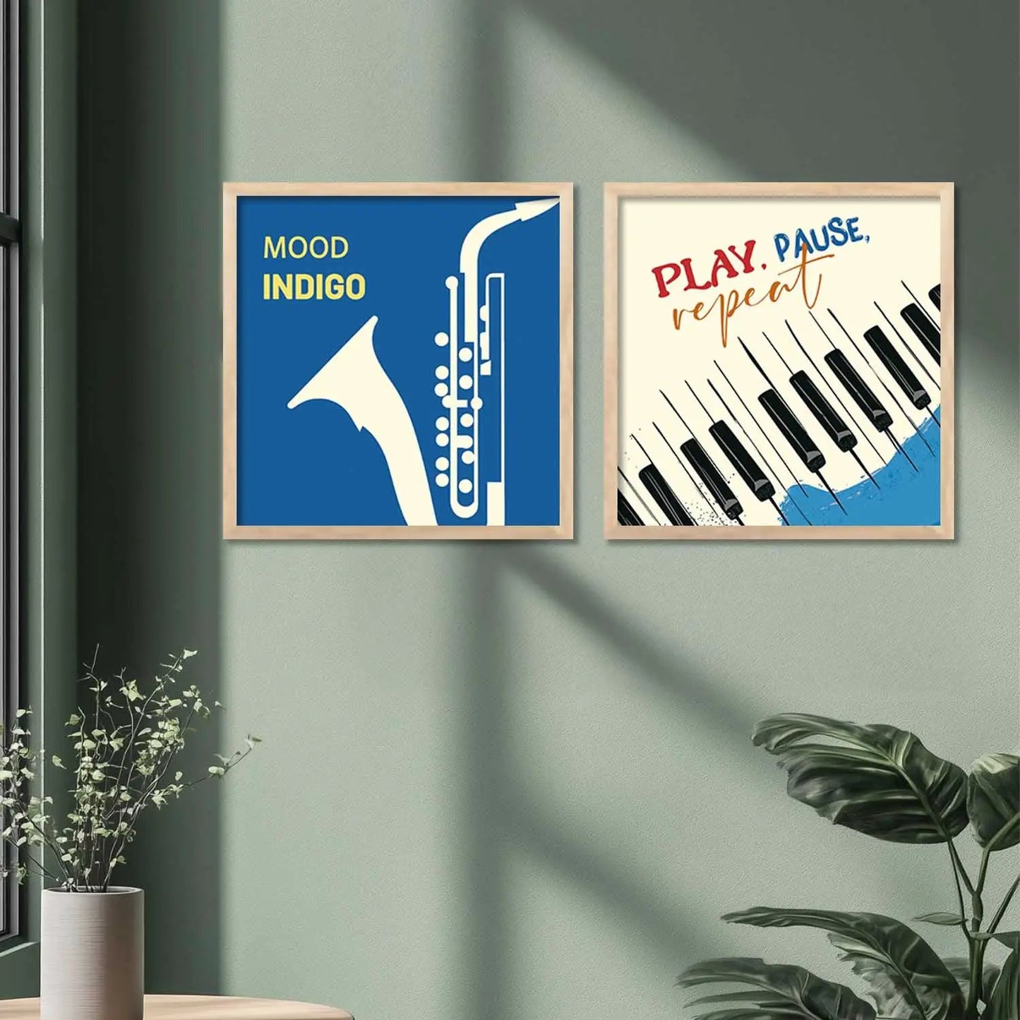 Music Wall Art Paintings with Frame for Wall Decor