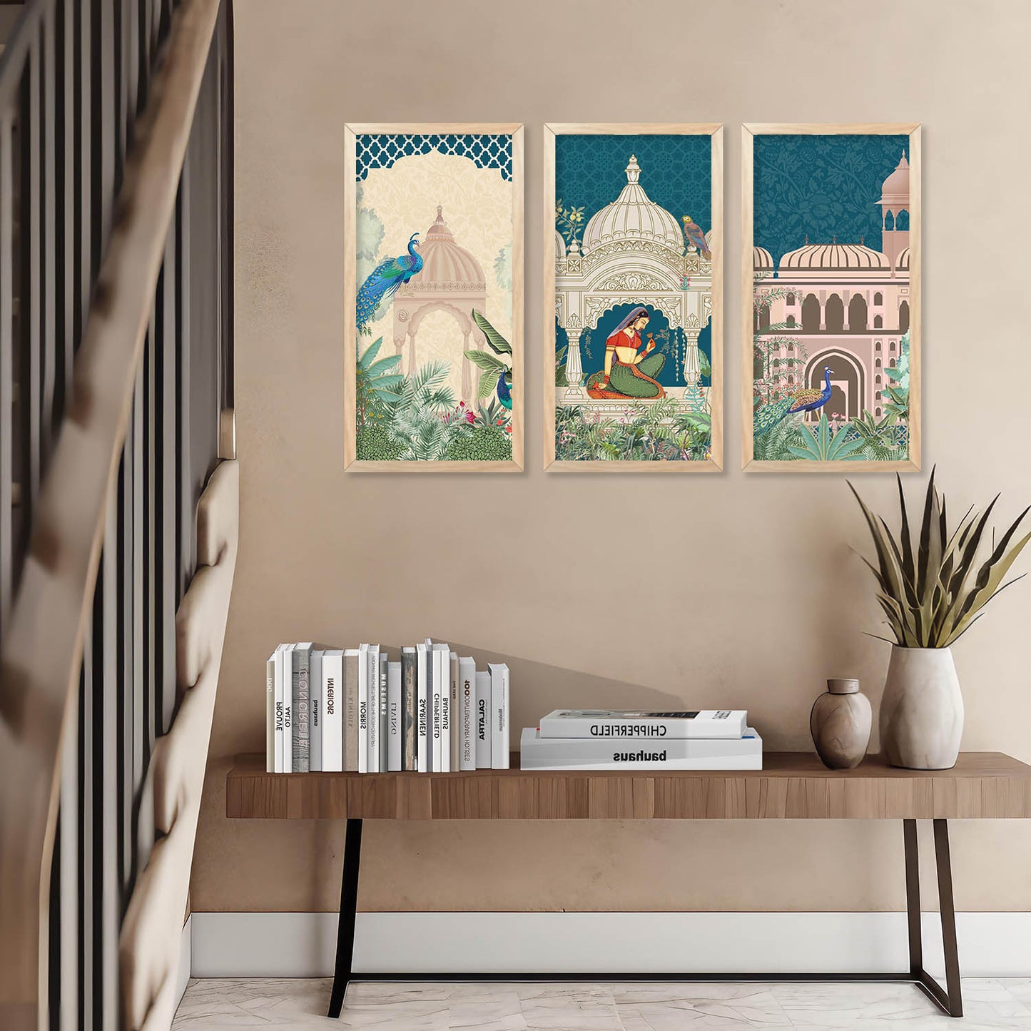 Traditional Indian Framed Art Set