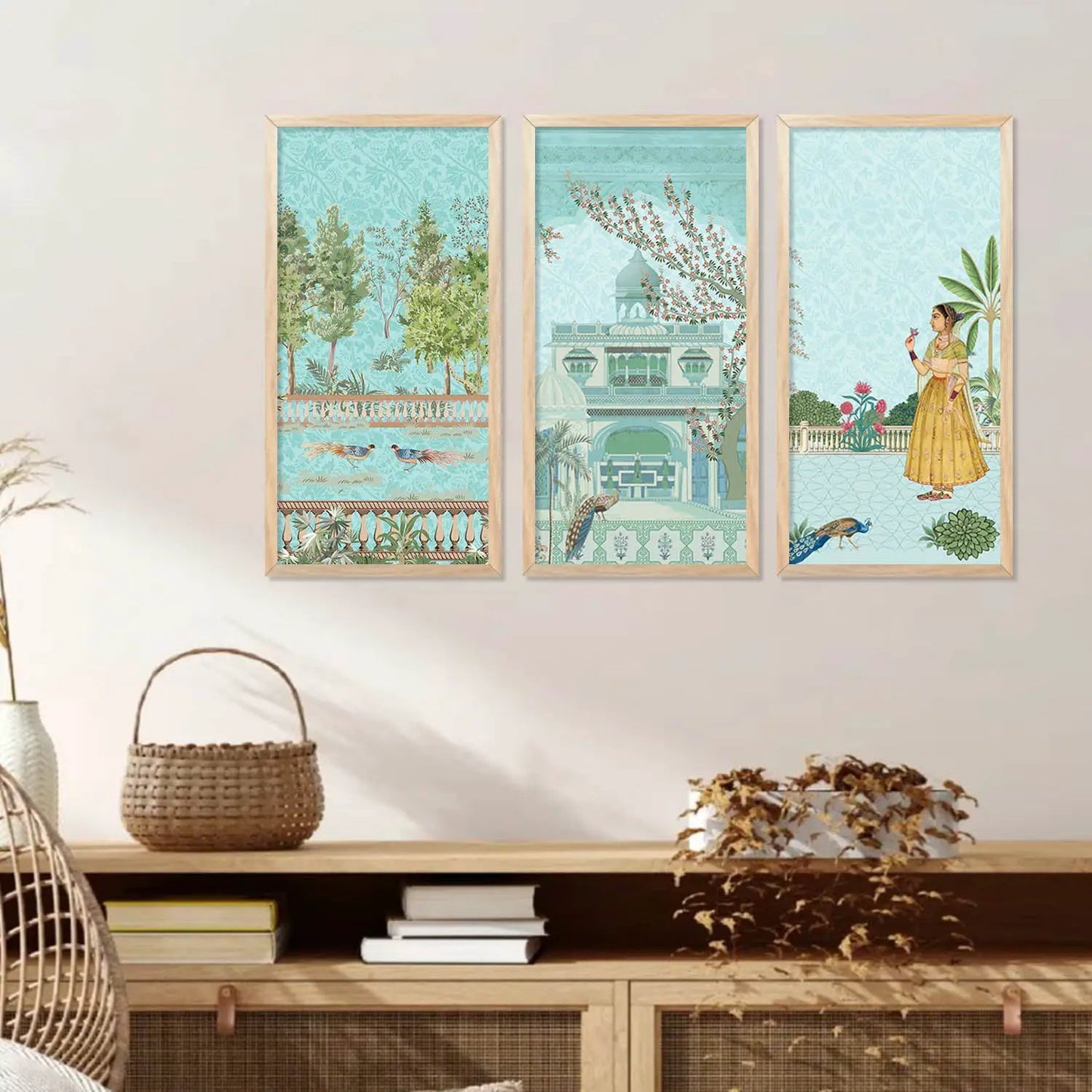 Traditional Indian Framed Art, Decorative Wall Art