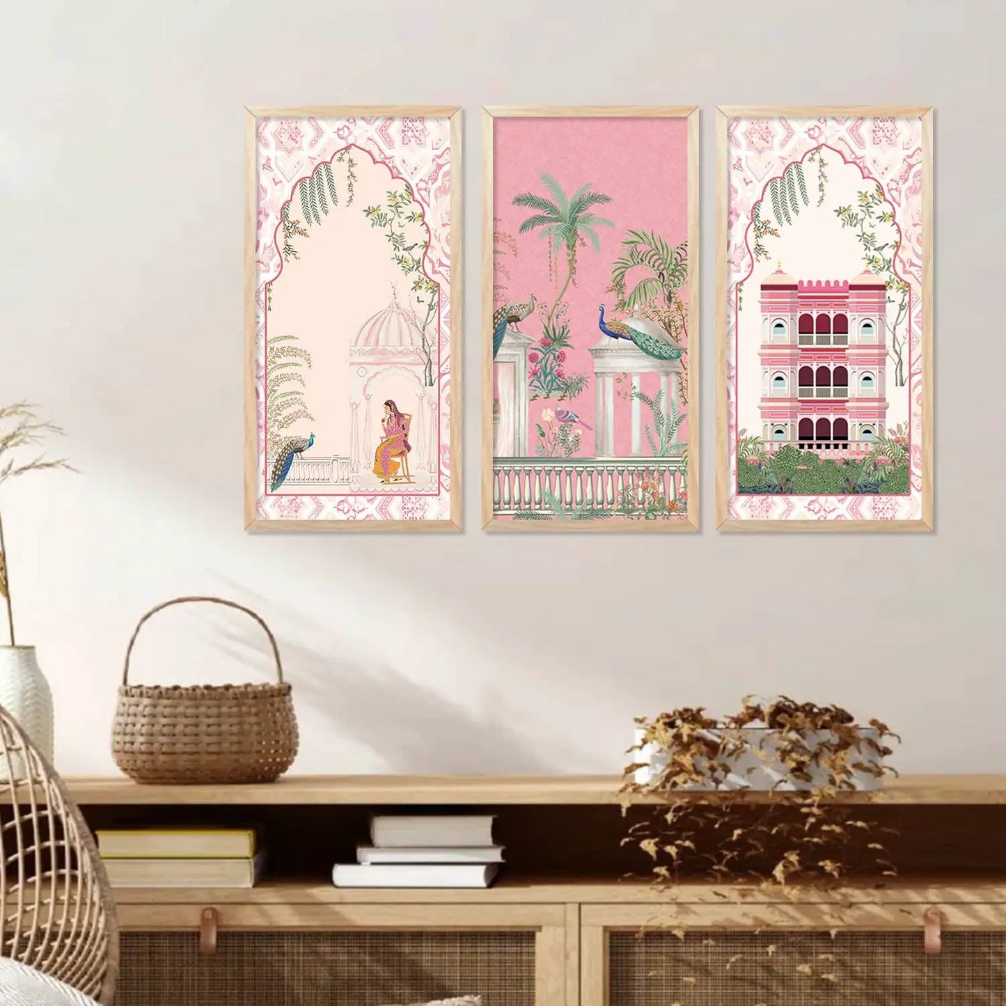 Traditional Indian Framed Art, Decorative Wall Art
