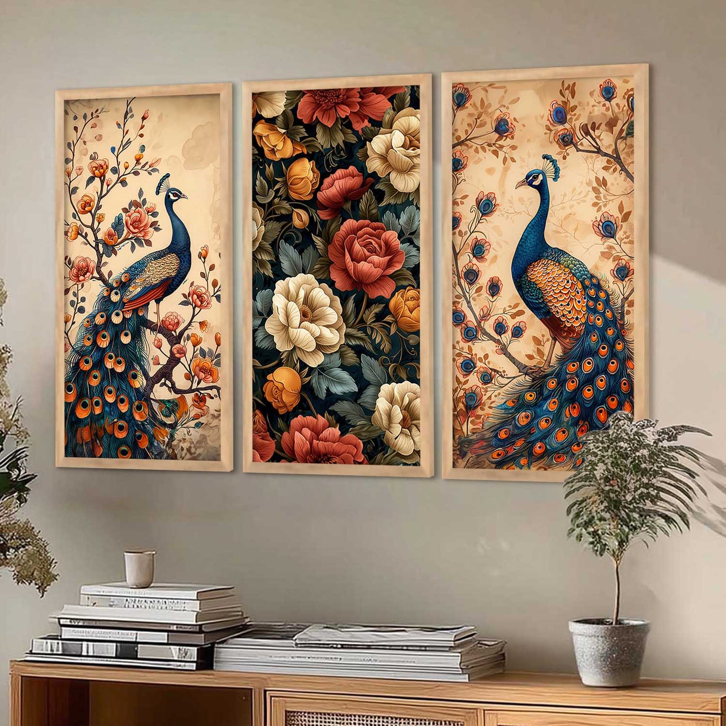 Floral Wall Art Home Decor Living Room , Decorative Wall Prints