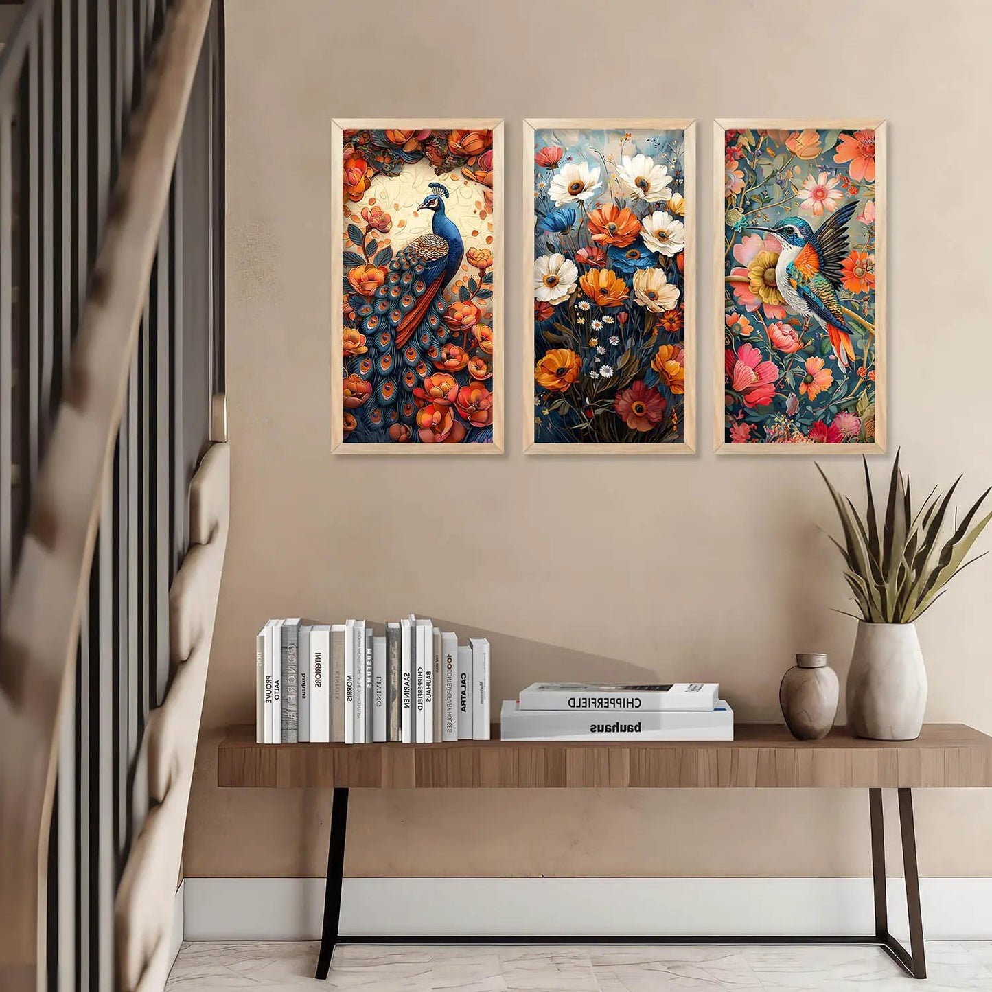 Floral Wall Art Home Decor Living Room , Decorative Wall Prints