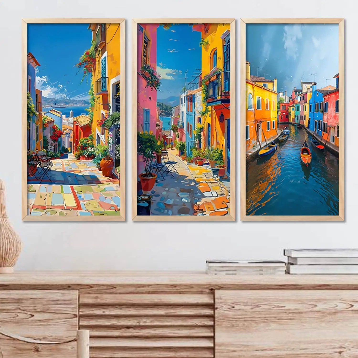 Image showcasing City View Wall Art Home Décor Living Room , Decorative Wall Prints – Kotart