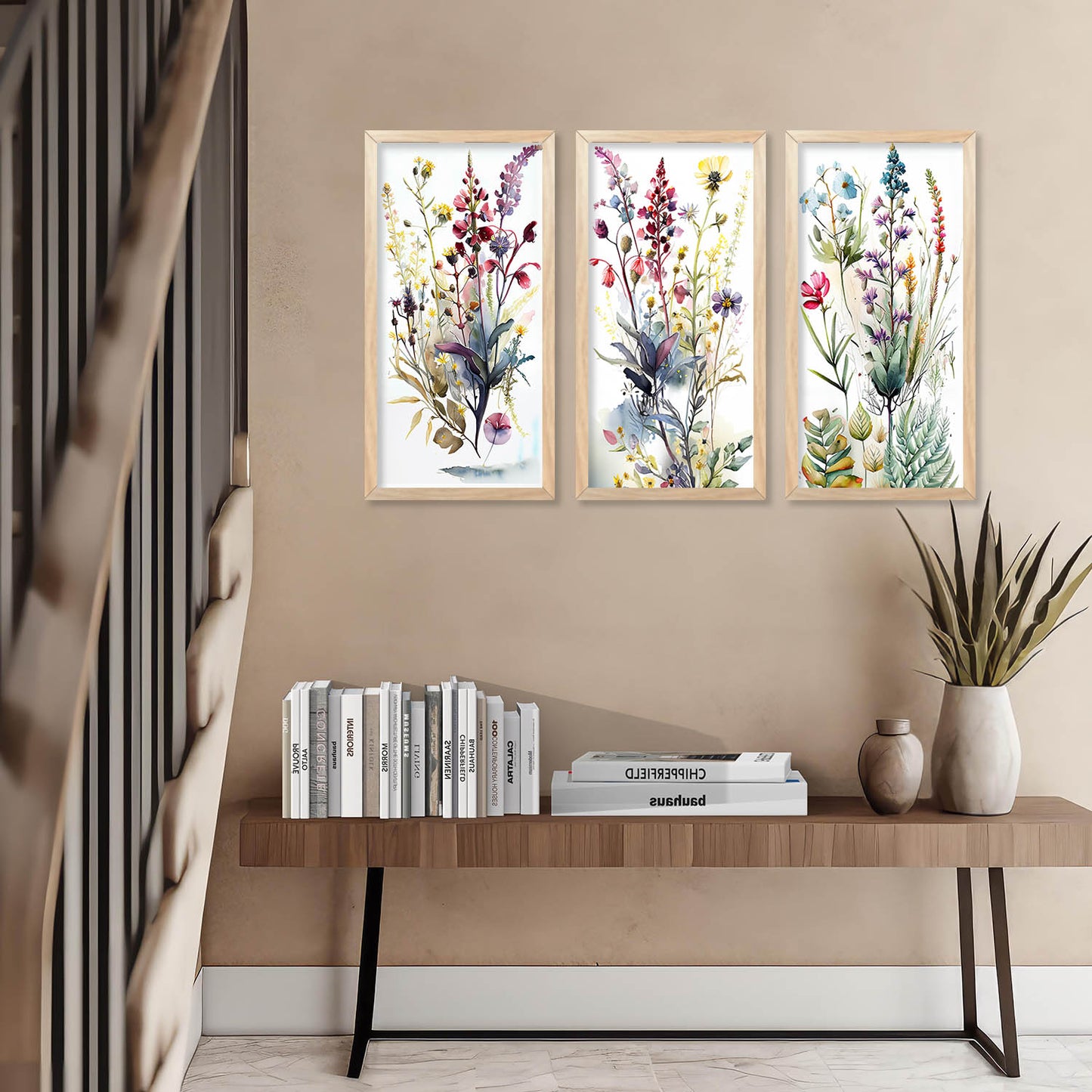 Floral Wall Art Home Décor Living Room , Decorative Wall Prints