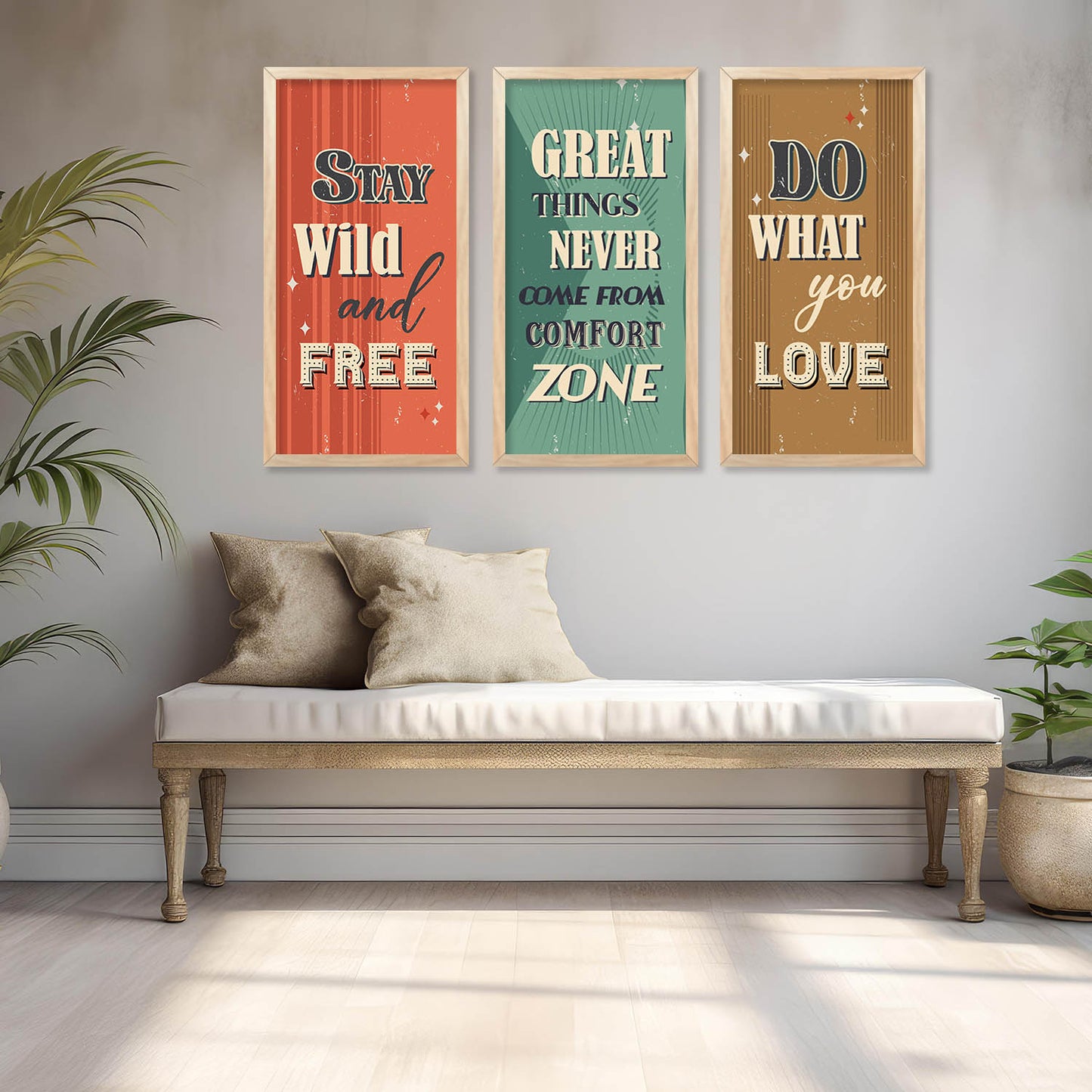 Motivational Art Home Décor Living Room , Decorative Wall Prints