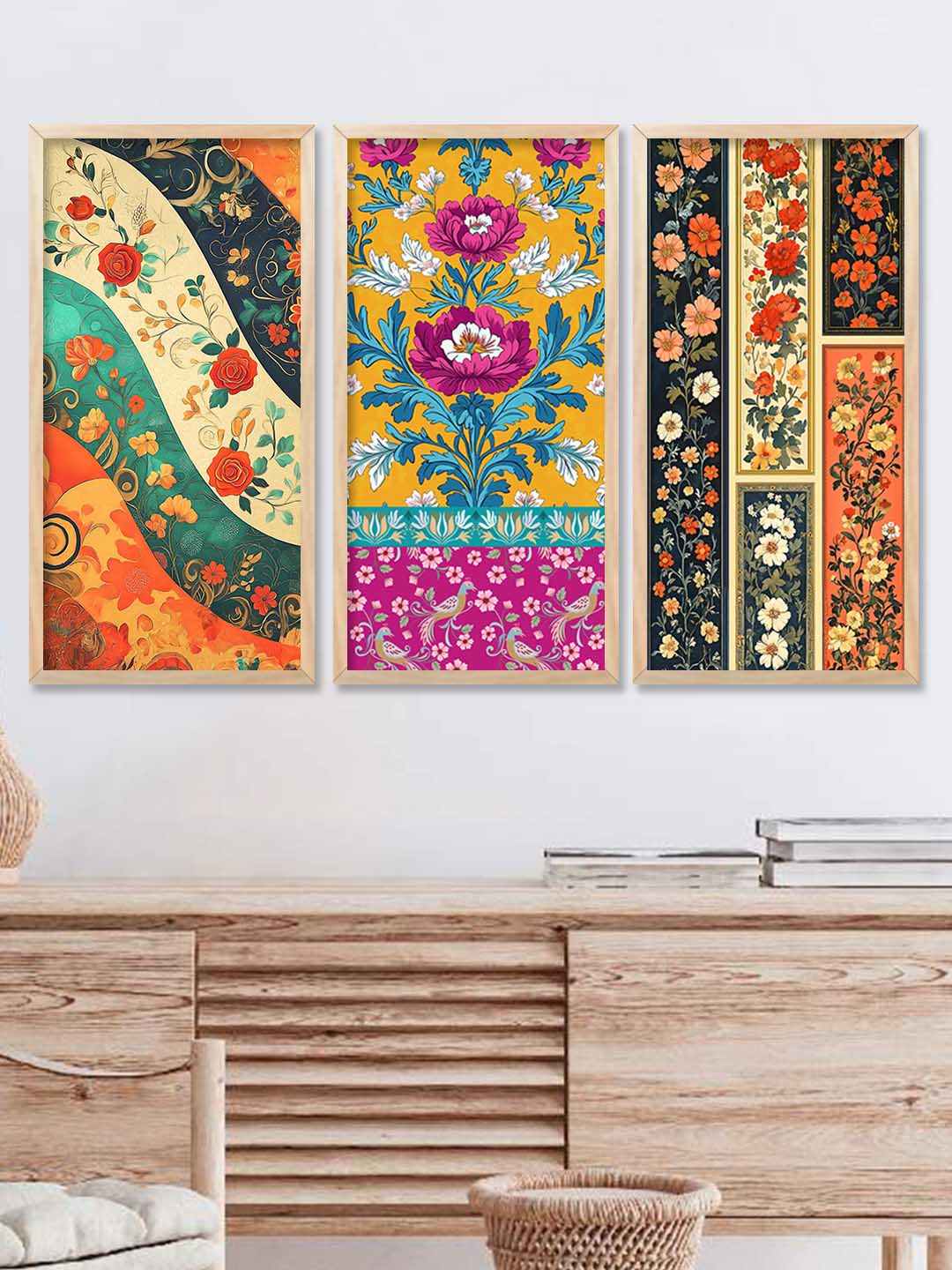 Floral Wall Print For Living Room Wall Decor