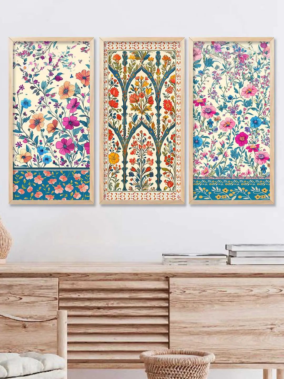Floral Wall Print For Living Room Wall Decor