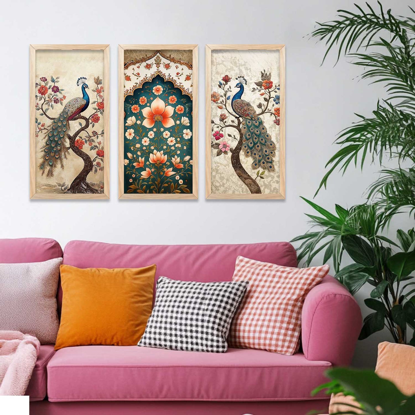 Madhubani Wall Print For Living Room Wall Decor