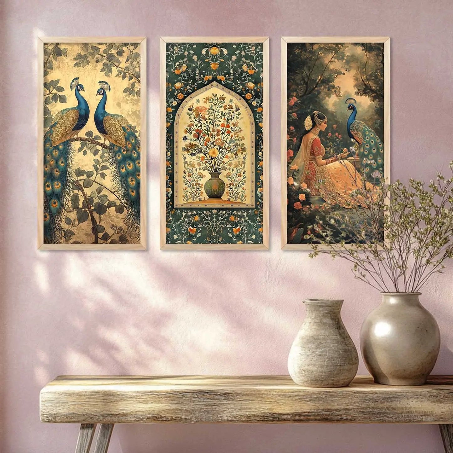 Madhubani Wall Print For Living Room Wall Decor
