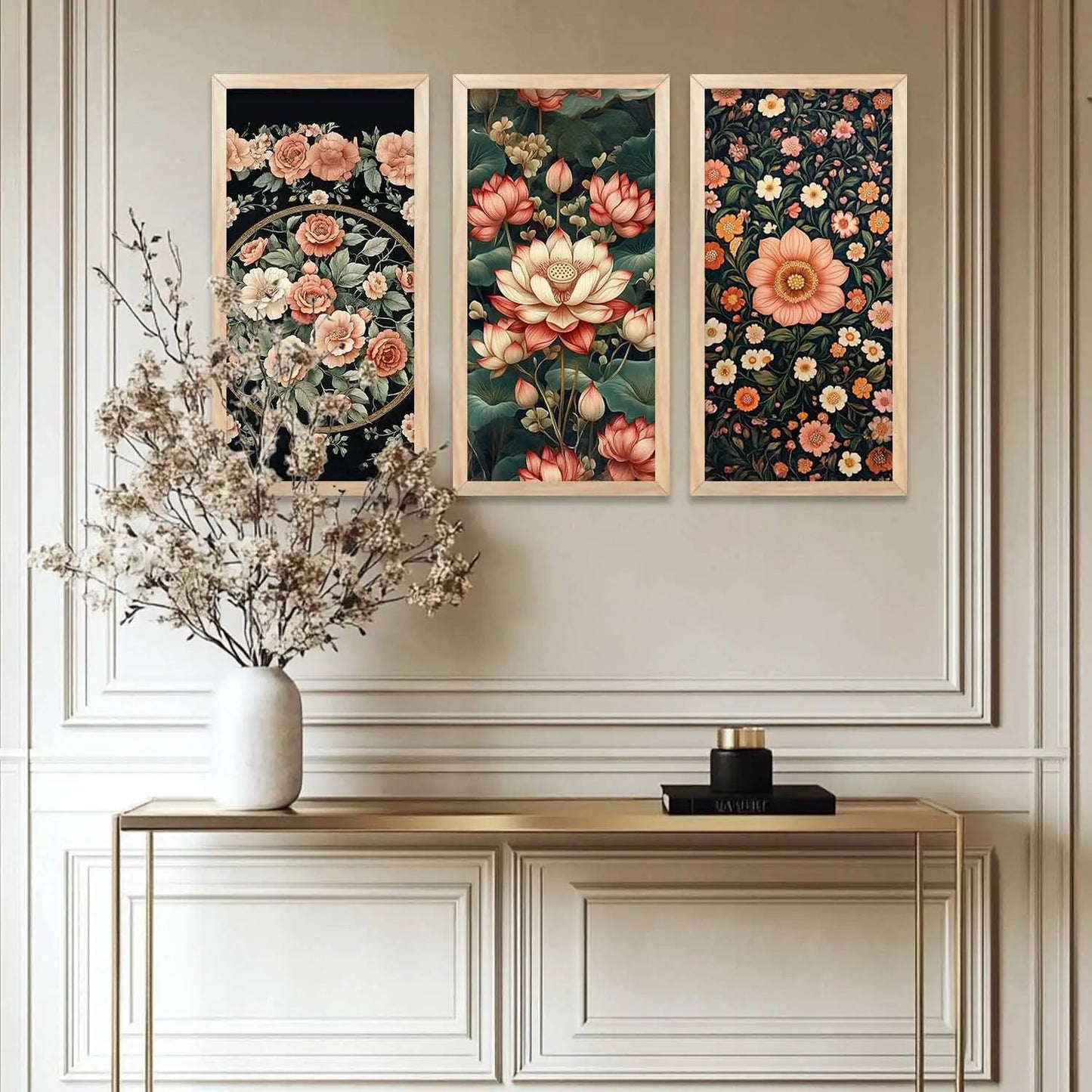 Floral Wall Print For Living Room Wall Decor