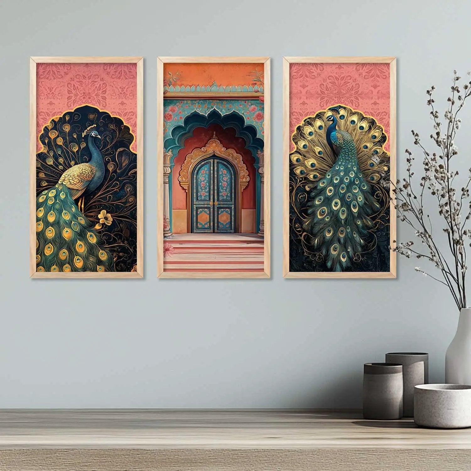 Madhubani Wall Print For Living Room Wall Decor – Kotart