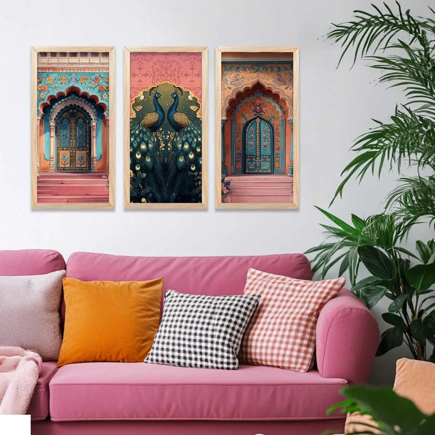 Madhubani Wall Print For Living Room Wall Decor