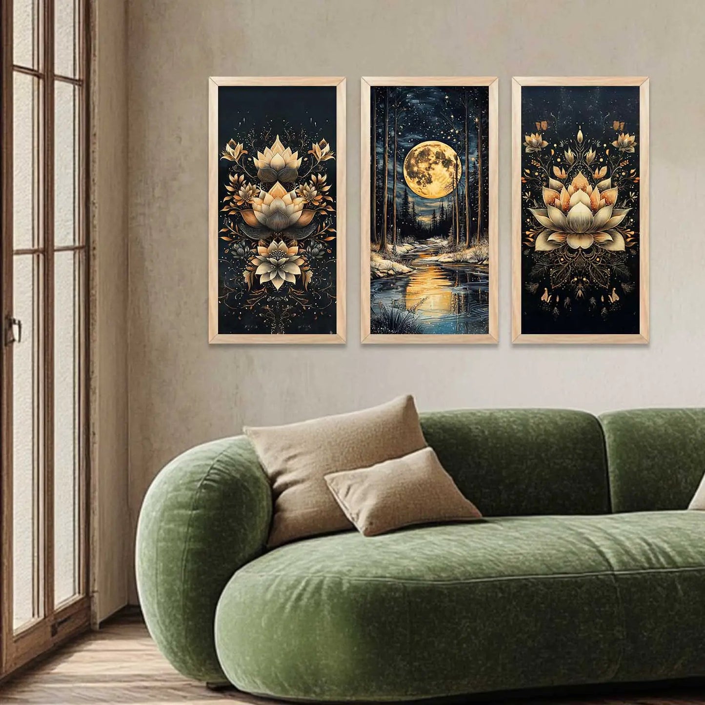 Floral Wall Print For Living Room Wall Decor