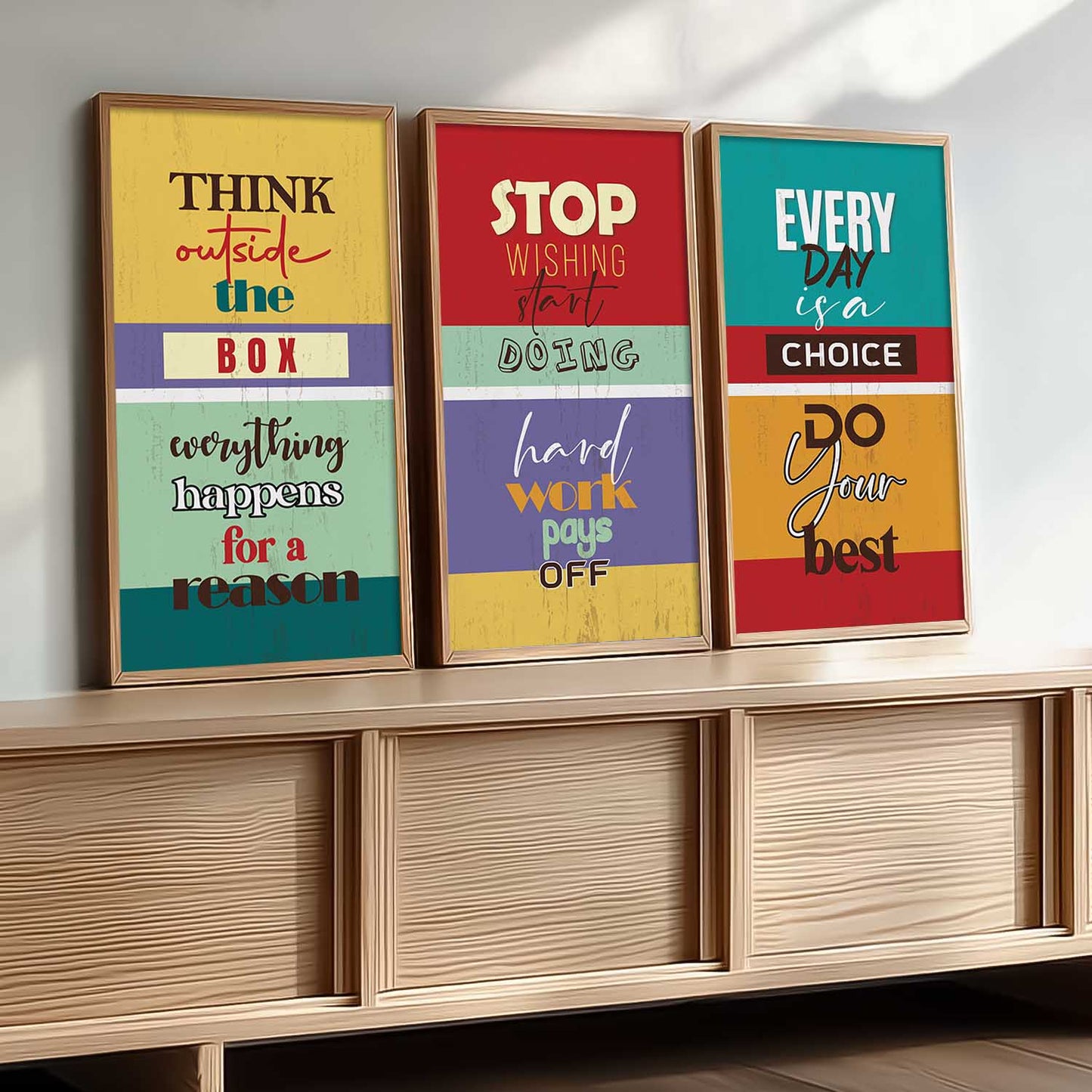 Motivational Wall Art Framed Prints, Decorative Wall Art