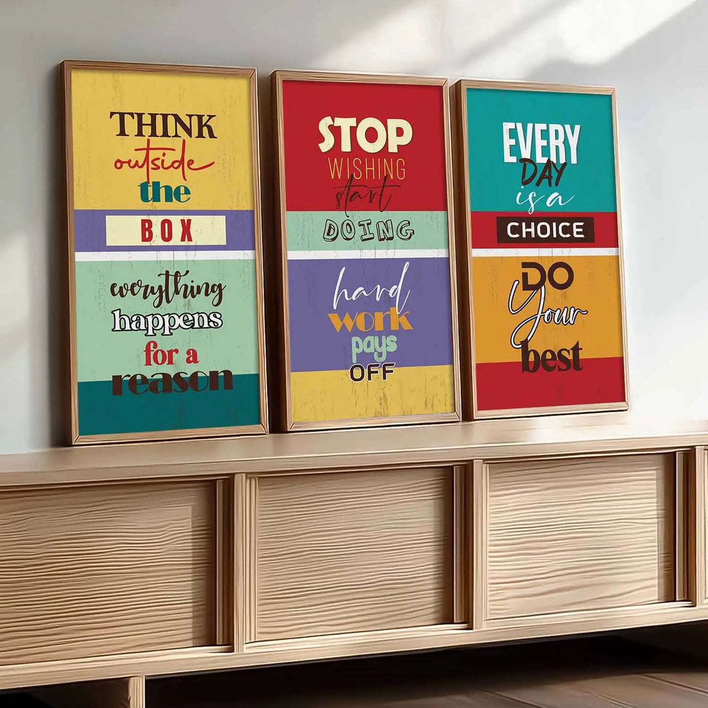Motivational Wall Art Framed Prints, Decorative Wall Art