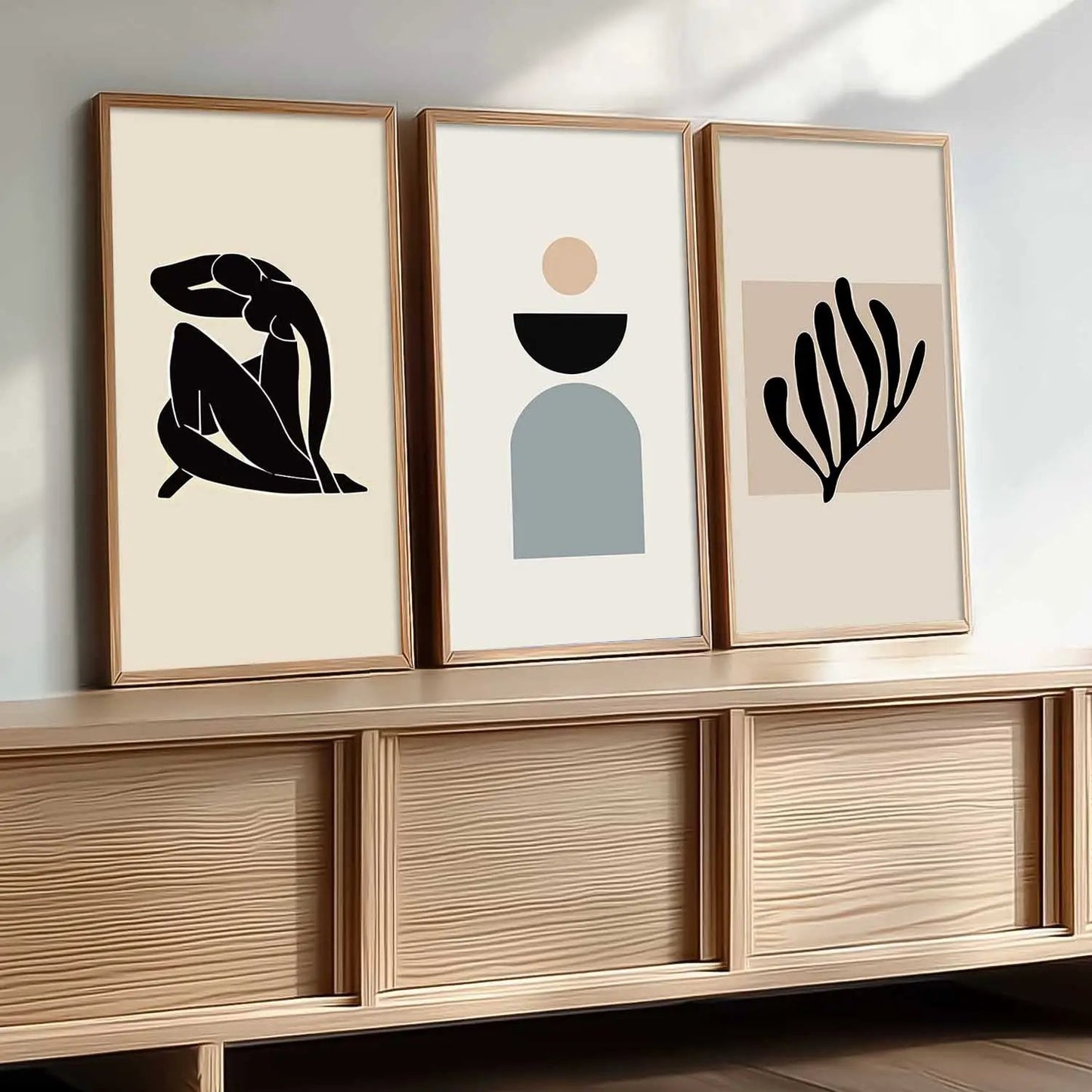 Boho Framed Wall Art Prints | Set of 3 | Home Decor