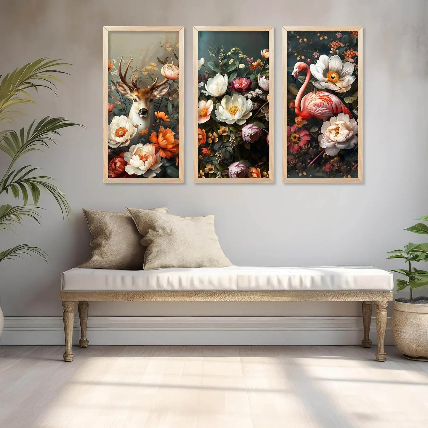 Floral Wall Art Home Decor Living Room , Decorative Wall Prints