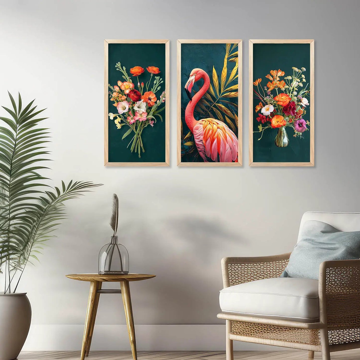 Floral Wall Art Home Decor Living Room , Decorative Wall Prints