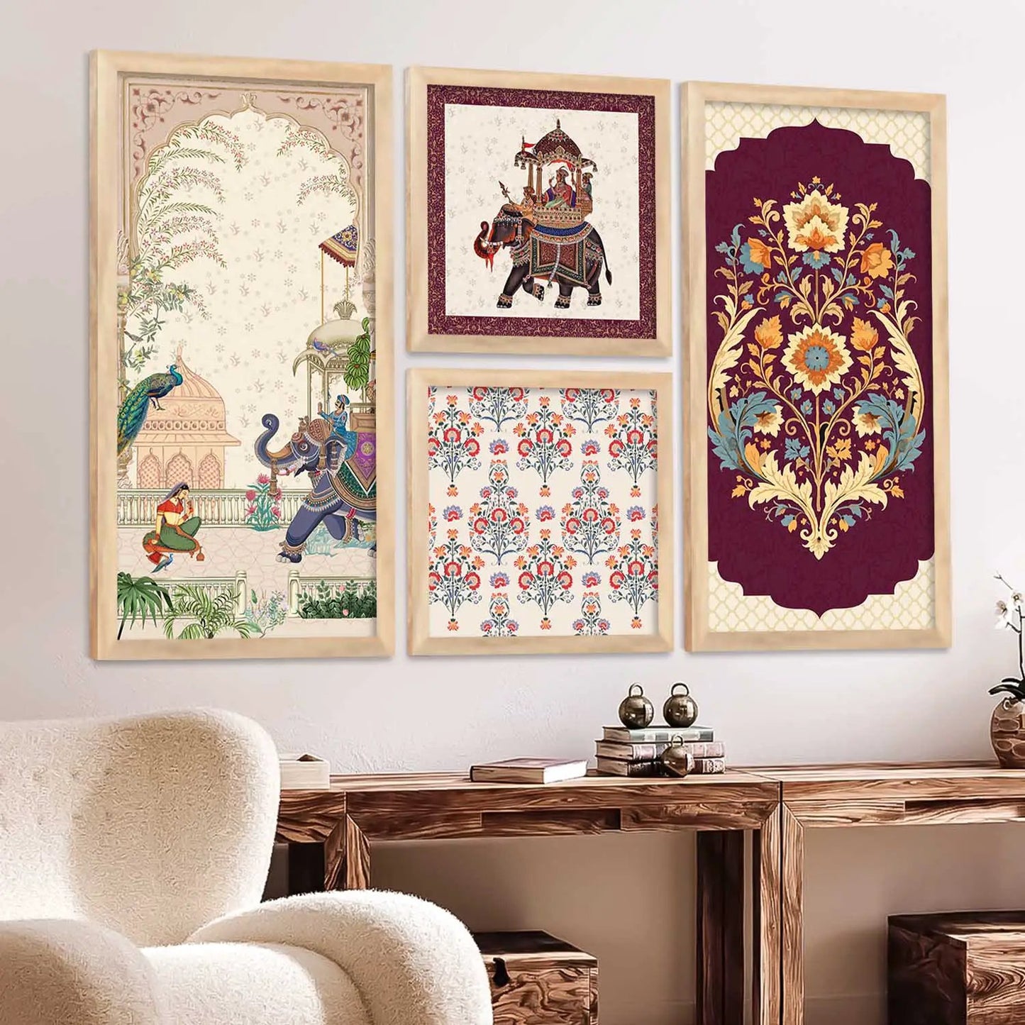 kotart Traditional Big Size Art Wall Painting Home Decoration With Frame For Living Room Bed Room Hotel Wall Decor