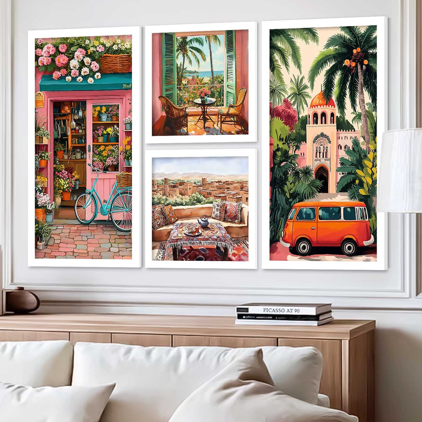 kotart Modern Big Size Art Home Decoration Painting Paintings With Frame For Living Room Bed Room Hotel Wall Decor