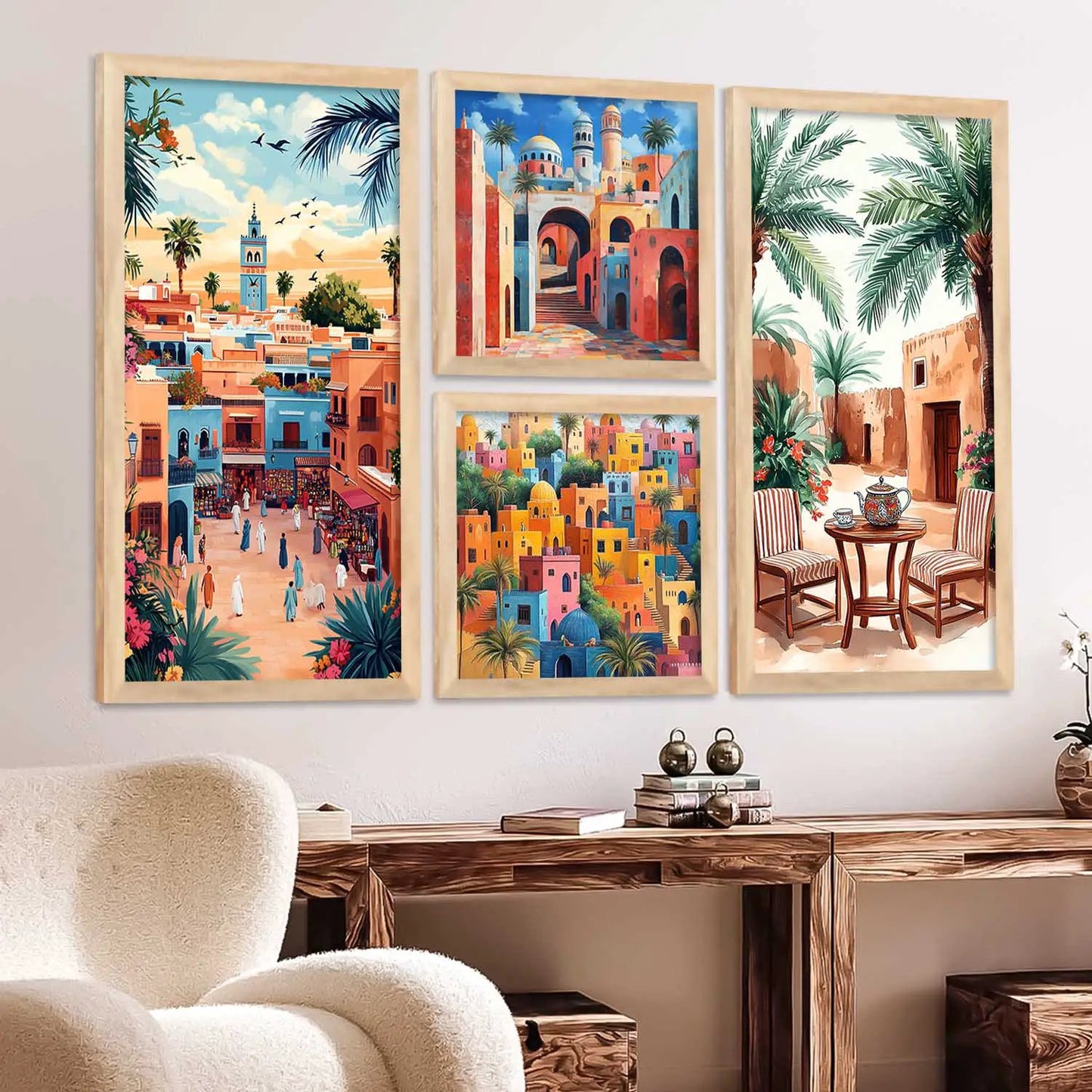 kotart Decorative Modern Big Size Wall Art Home Dacor Abstract Painting poster With Frame For Living Room Bed Room Hotel Wall Painting