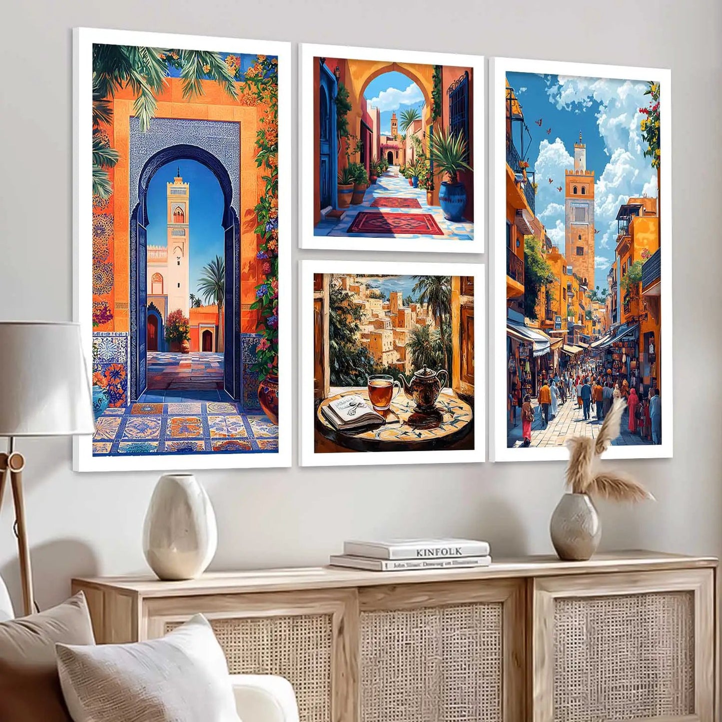 kotart Modern Big Size Home Decor Abstract Painting Decorative Big Size Wall Art poster With Frame For Living Room Bed Room Hotel Wall Decor