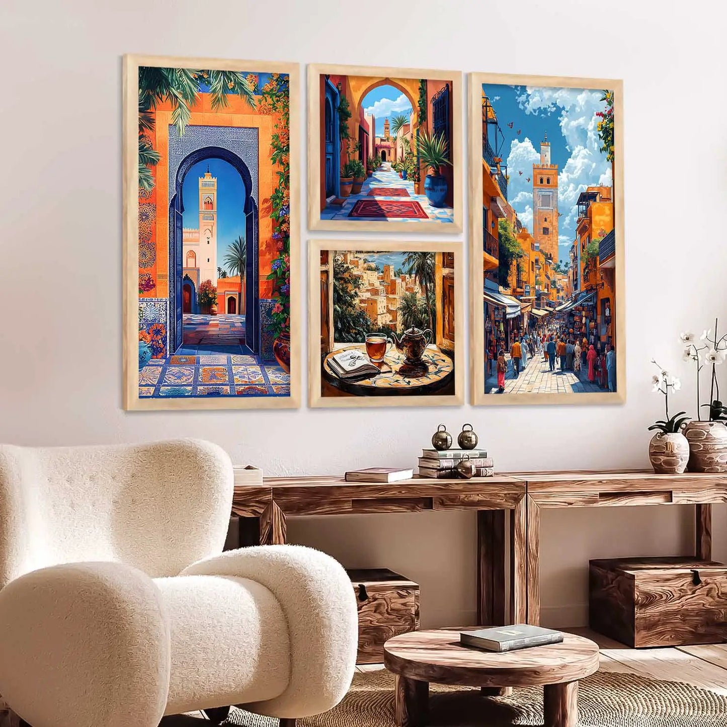 kotart Decorative Modern Wall Art Print With Frame Abstract Paintings For Living Room Hotel Wall Decor